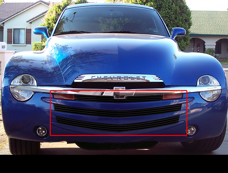 Viogi Fits 20032006 Chevy SSR Black Billet Grille Grill Insert eBay