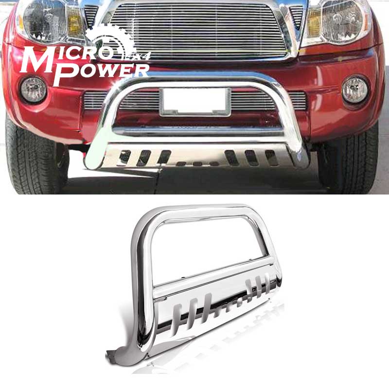 Fit 0515 Stainless Steel Bull Bar Brush Push Front Bumper Grill