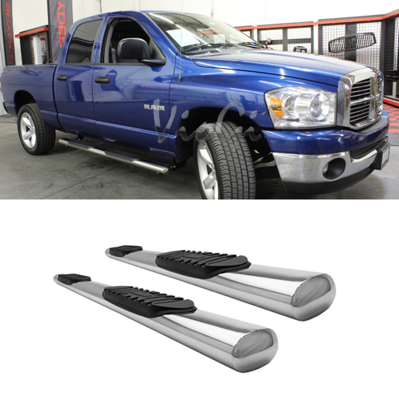 4" Nerf Bar Running Boards Fit 20032008 Dodge Ram 1500/2500/3500 Quad