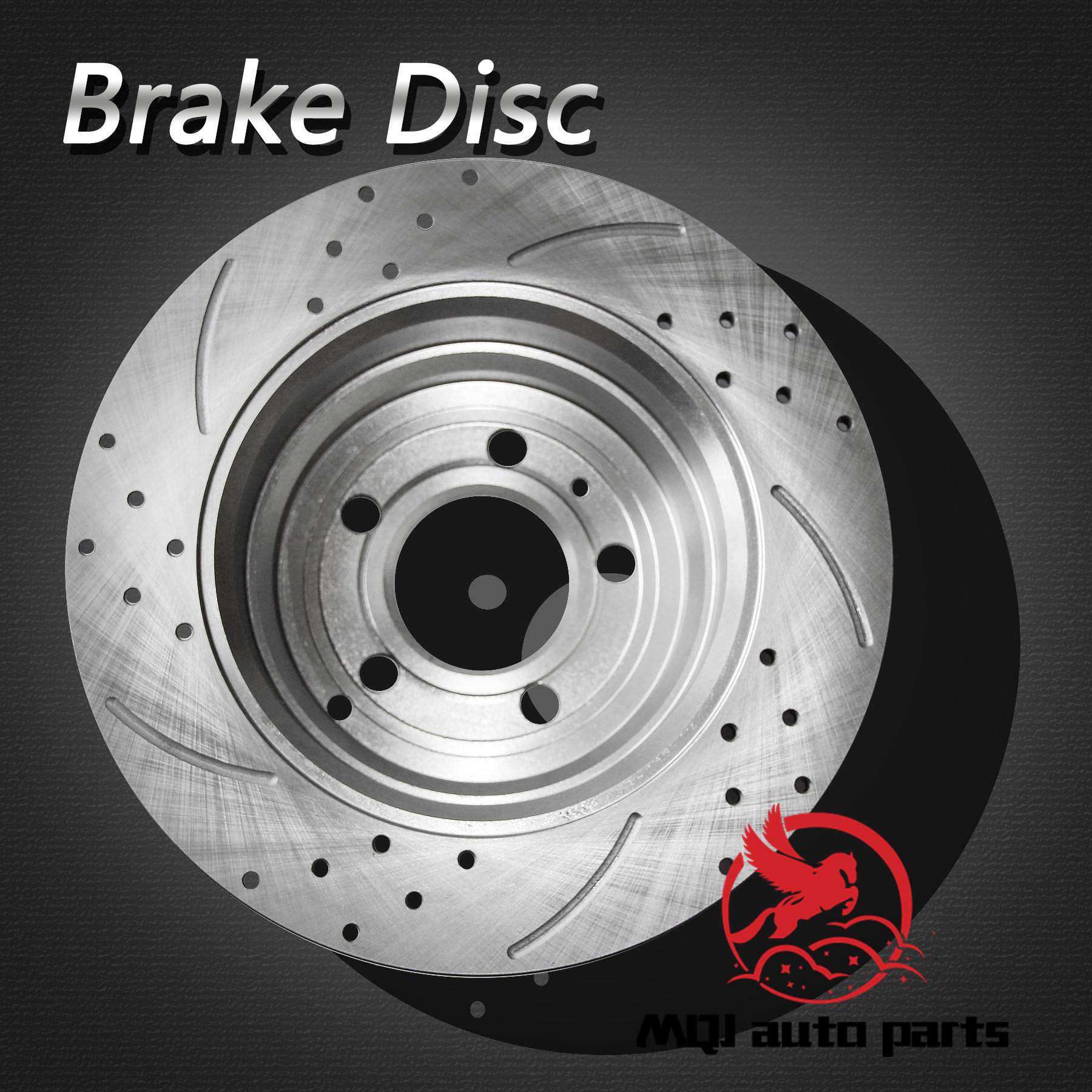 2pcs Rear Left Right Drilled Slotted Solid Brake Rotors Disc Fit